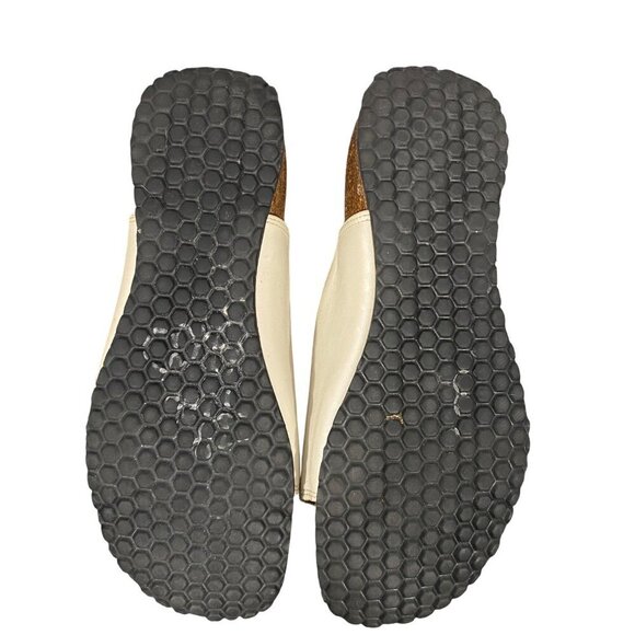 Haflinger Womens Leather Slip-On Sandals With Cork Footbed & Rubber Sole Size 38 - Picture 8 of 11